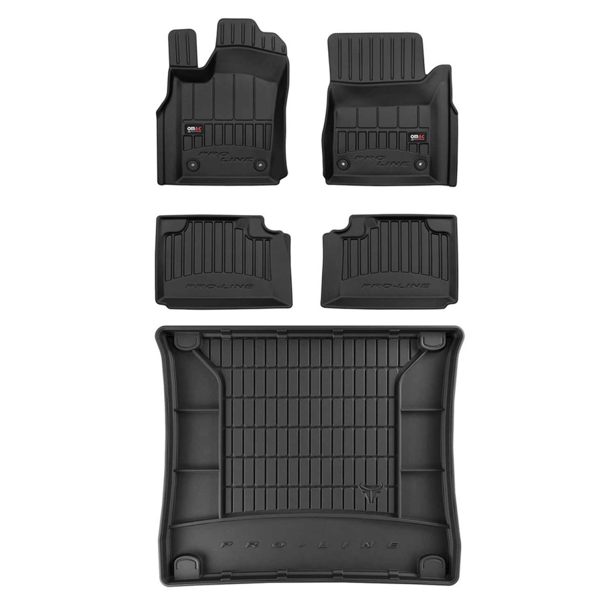 Jeep Grand Cherokee Floor-Trunk Mats - Omac - 3D Premium - Black - '13-'15
